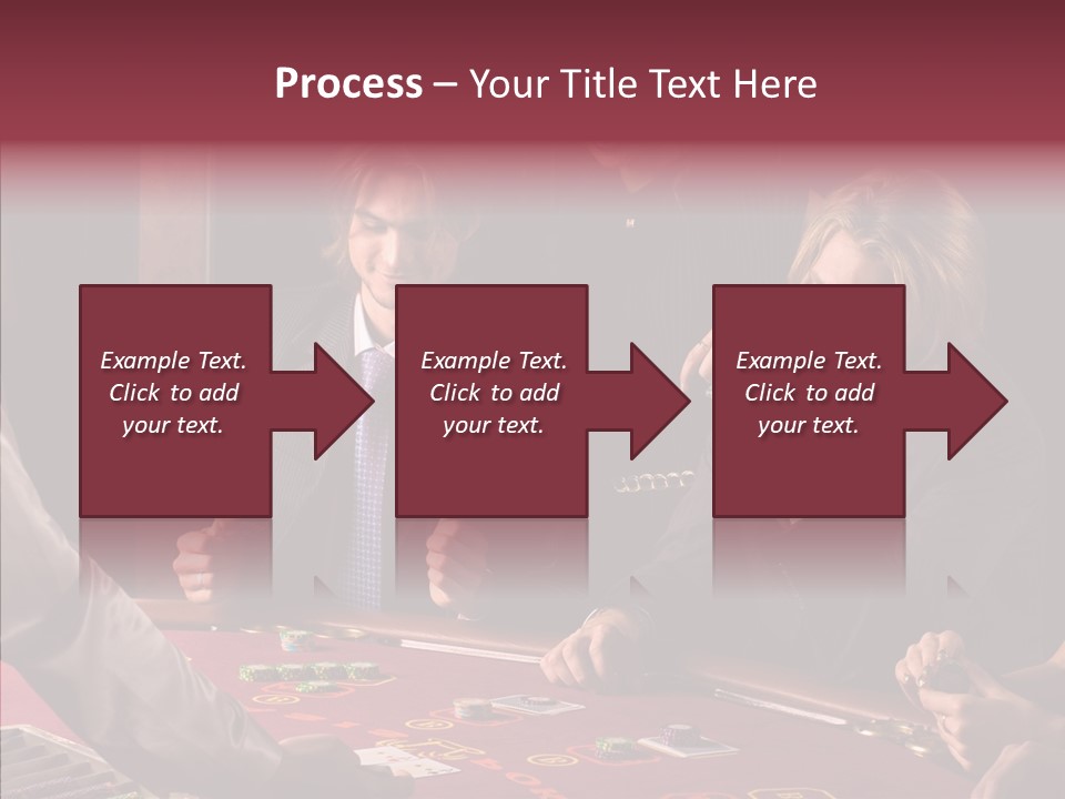 Couples Dealer Excited PowerPoint Template