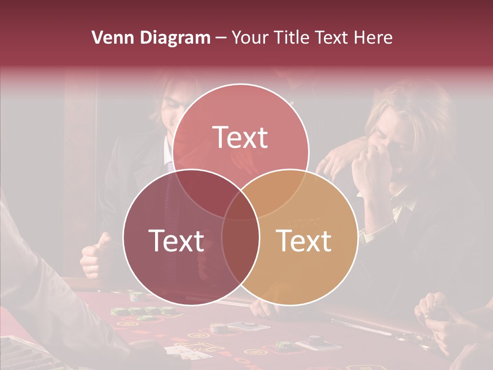 Couples Dealer Excited PowerPoint Template