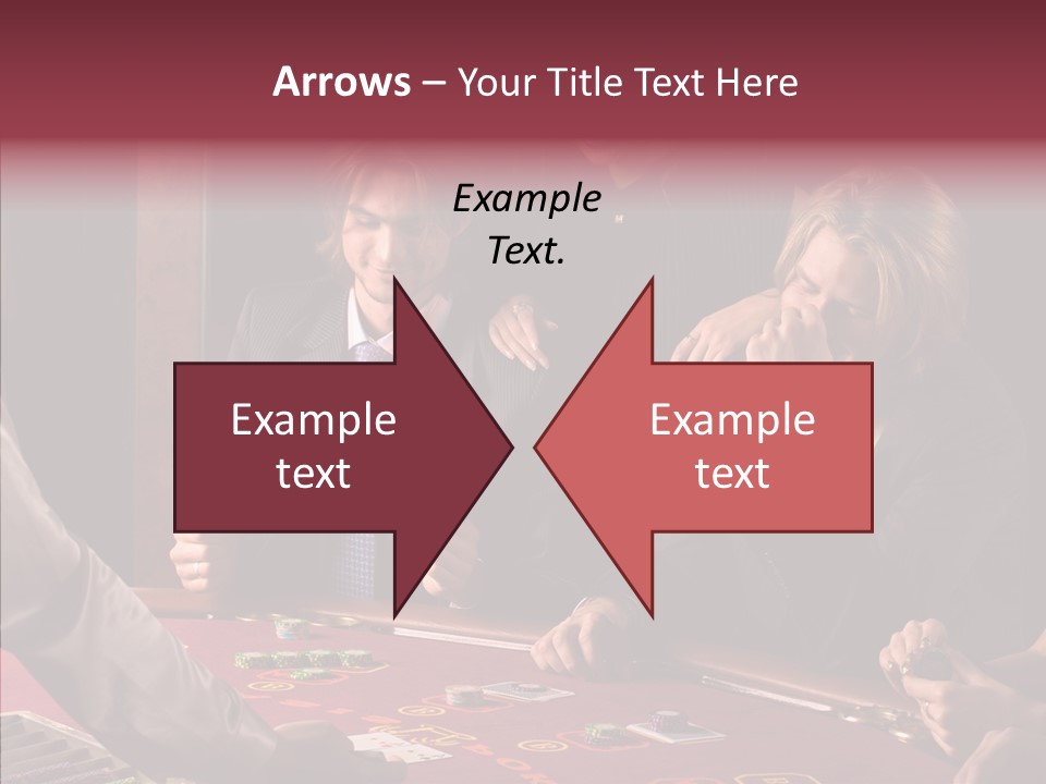 Couples Dealer Excited PowerPoint Template