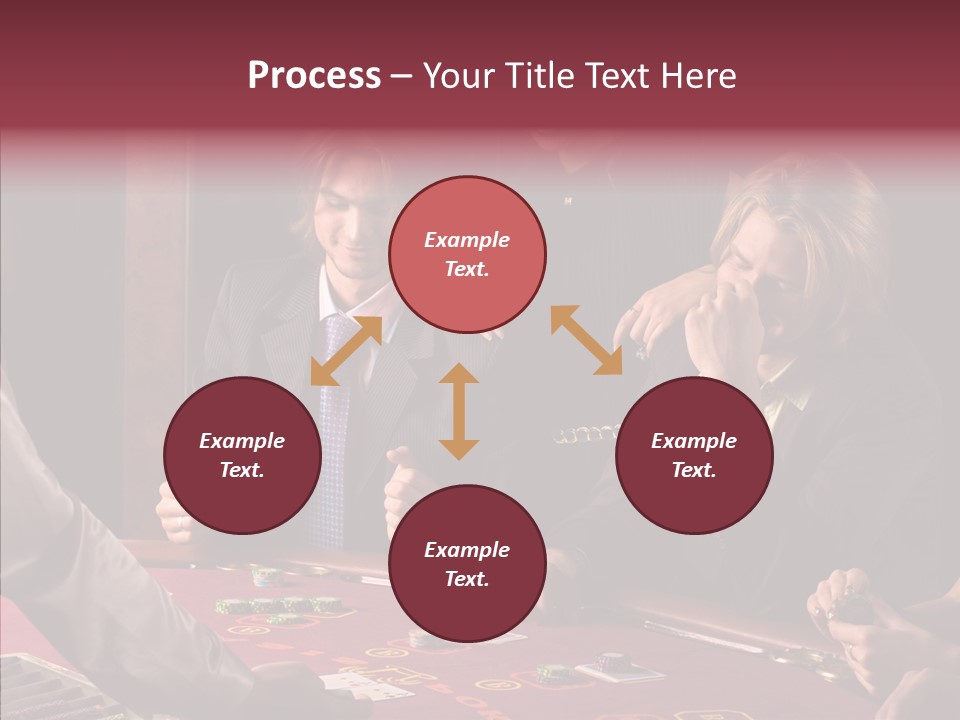 Couples Dealer Excited PowerPoint Template