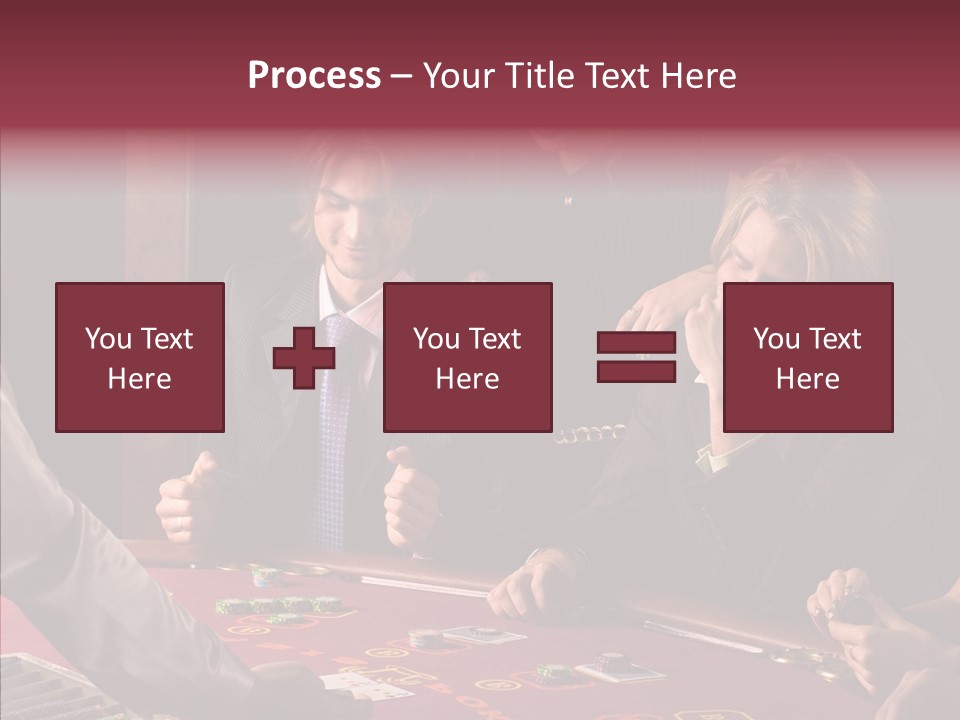 Couples Dealer Excited PowerPoint Template