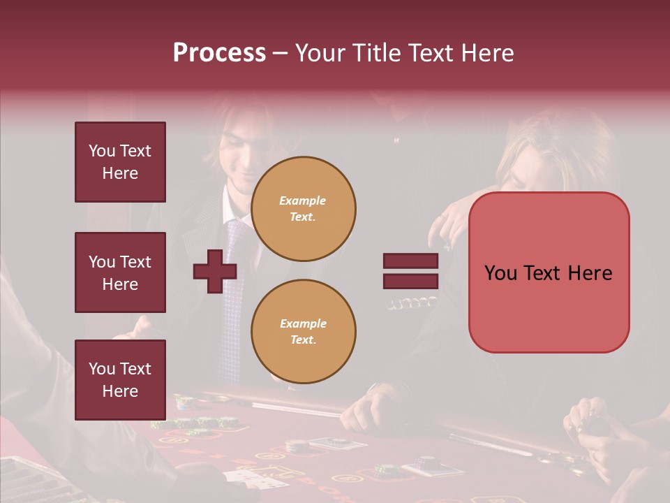 Couples Dealer Excited PowerPoint Template