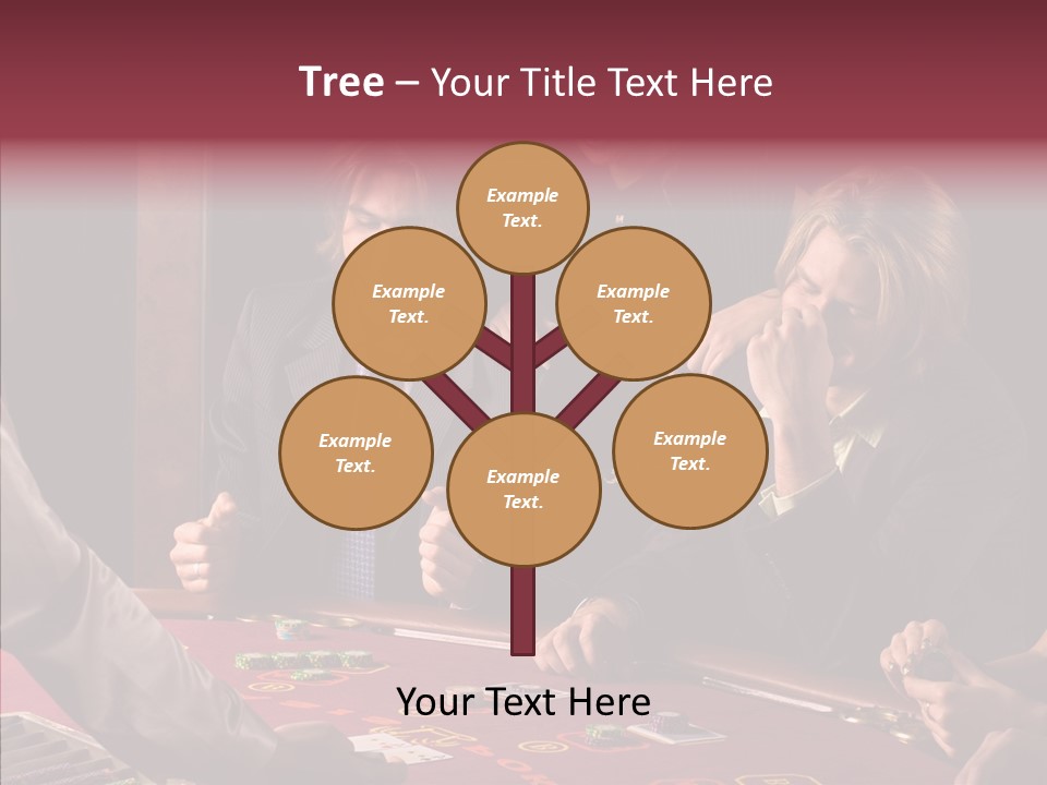 Couples Dealer Excited PowerPoint Template