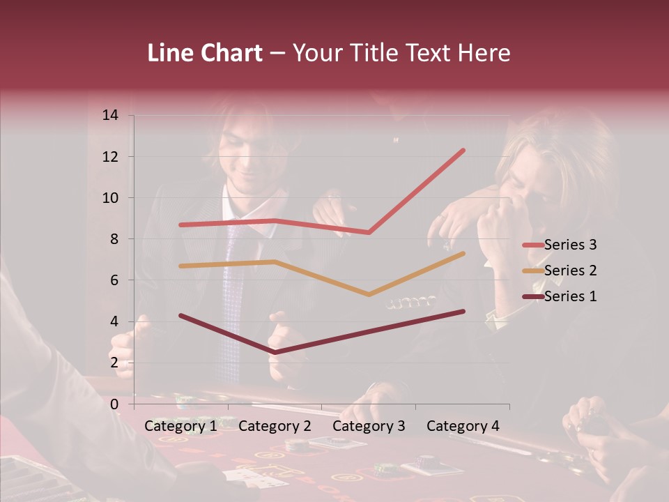 Couples Dealer Excited PowerPoint Template