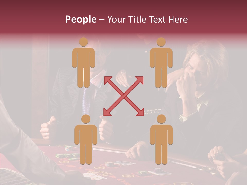 Couples Dealer Excited PowerPoint Template