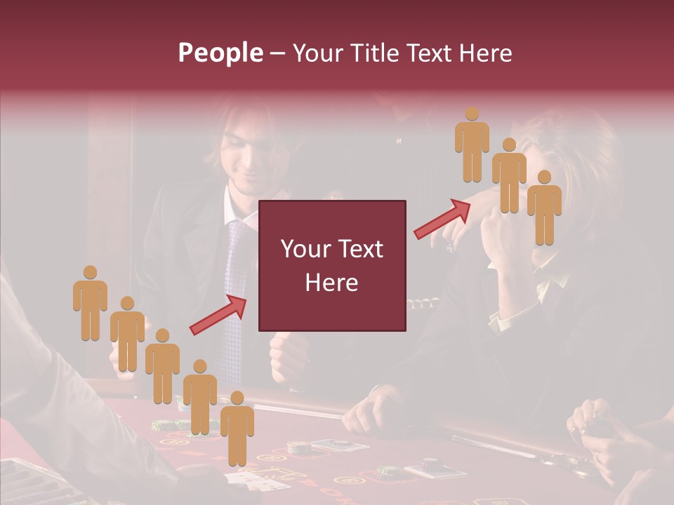 Couples Dealer Excited PowerPoint Template