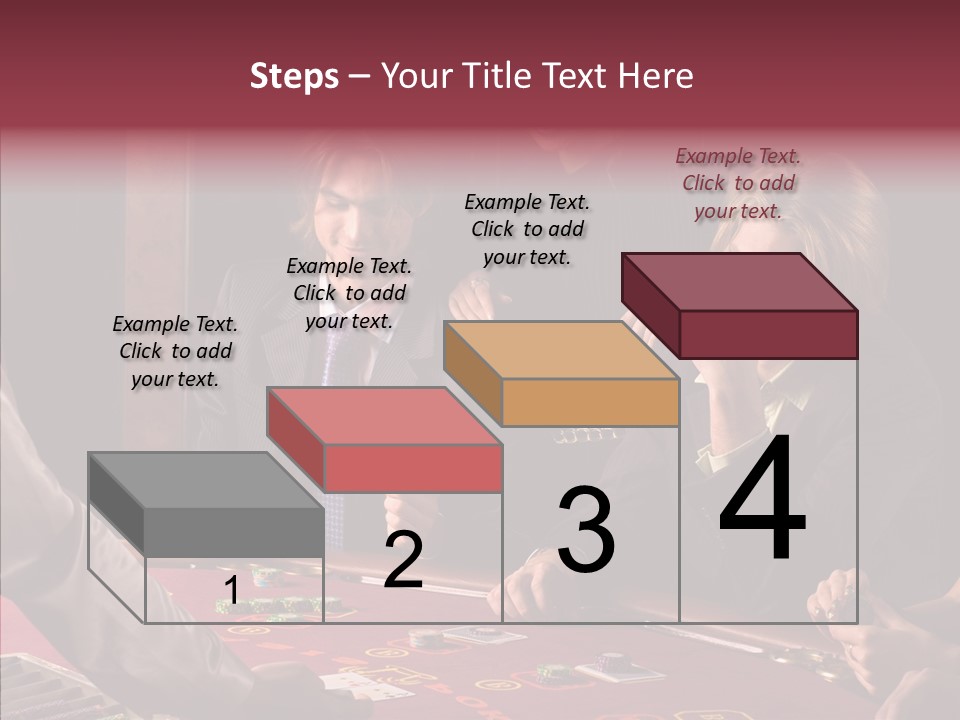 Couples Dealer Excited PowerPoint Template