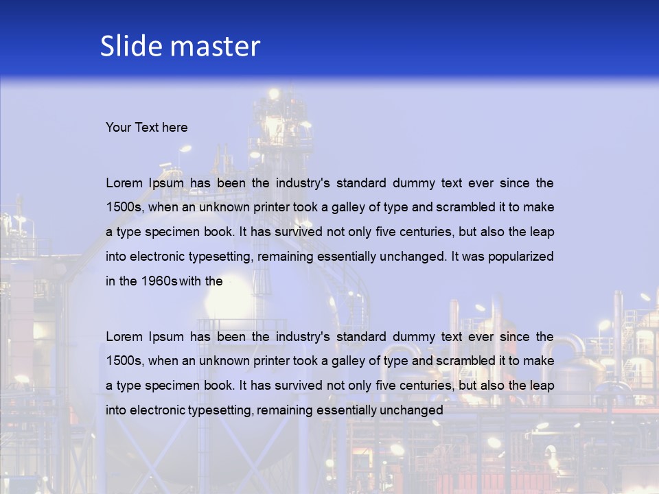 Flowing Factory Global PowerPoint Template