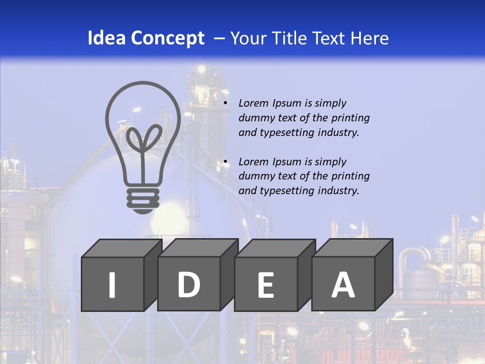 Flowing Factory Global PowerPoint Template