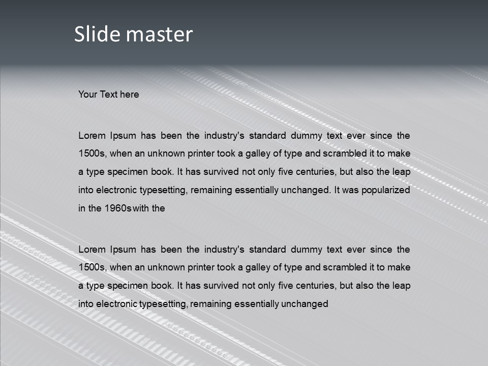 White Abstract Shadow PowerPoint Template