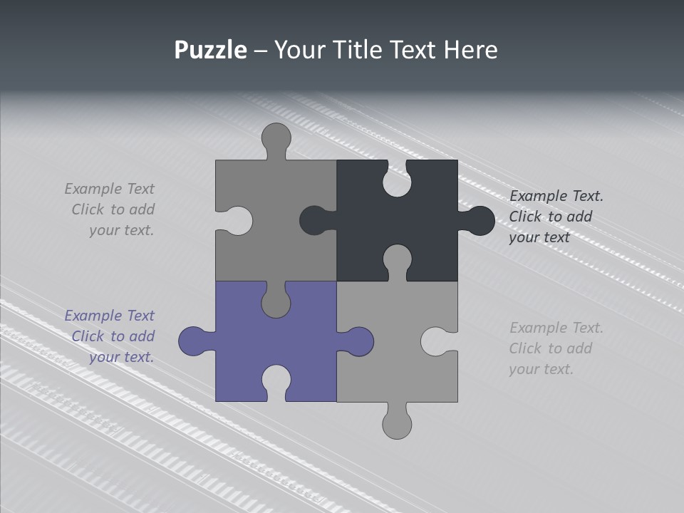 White Abstract Shadow PowerPoint Template