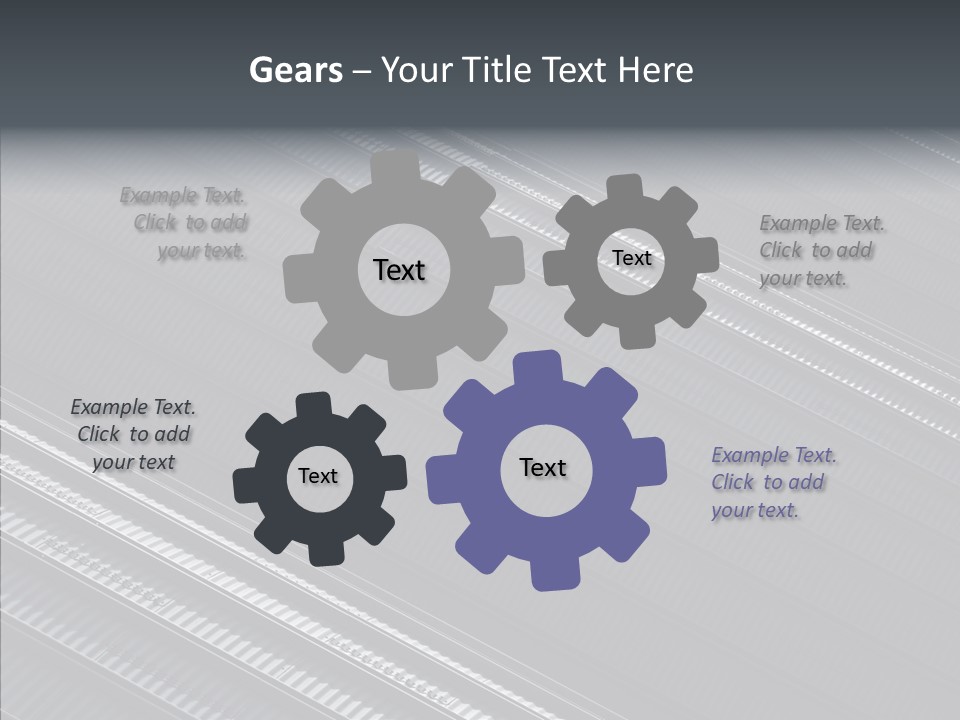 White Abstract Shadow PowerPoint Template