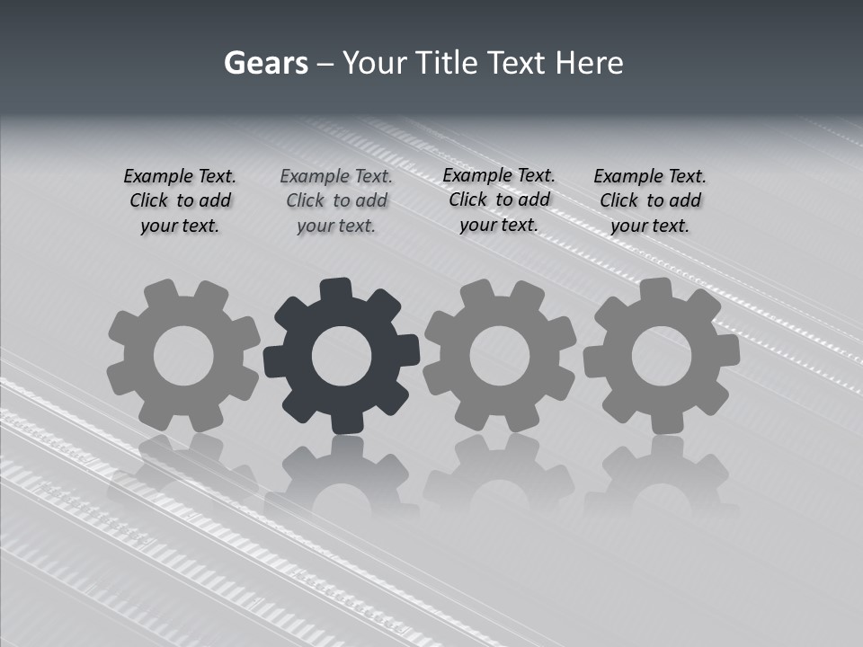 White Abstract Shadow PowerPoint Template