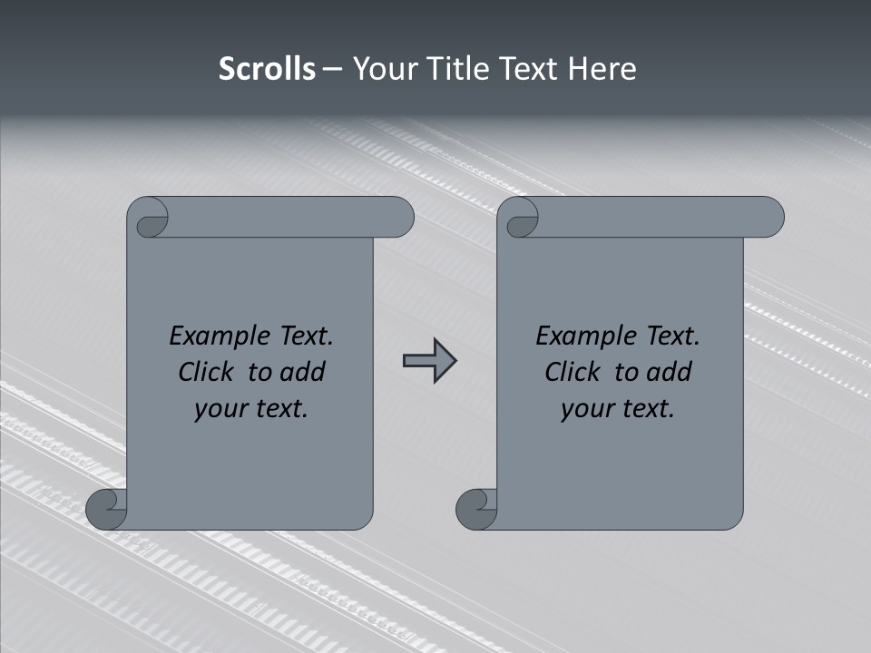 White Abstract Shadow PowerPoint Template