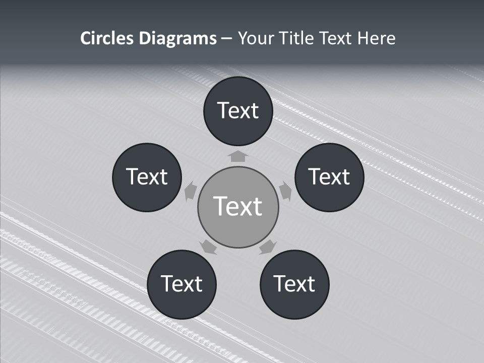 White Abstract Shadow PowerPoint Template