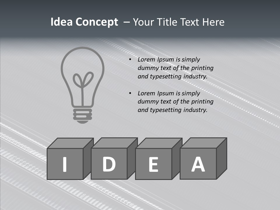 White Abstract Shadow PowerPoint Template