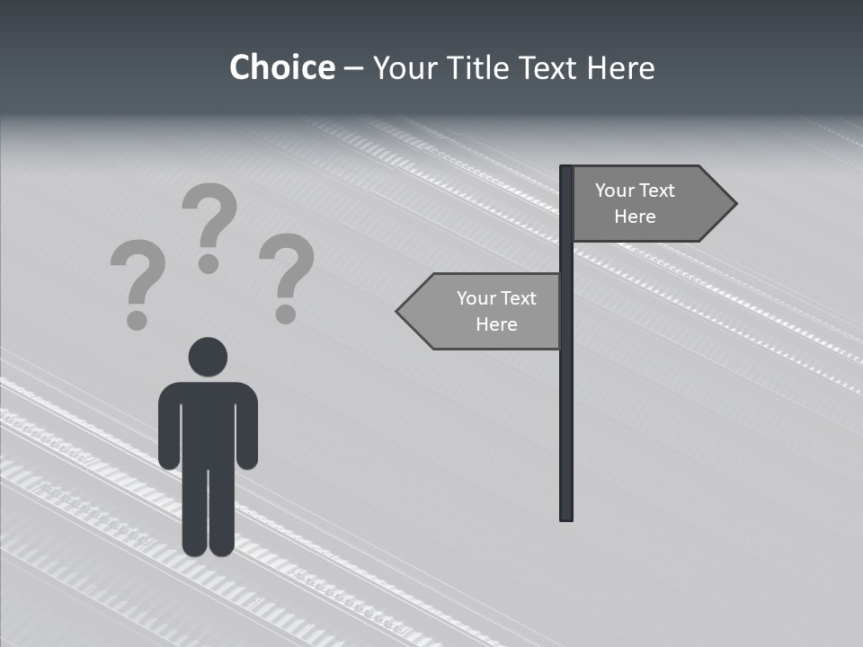 White Abstract Shadow PowerPoint Template