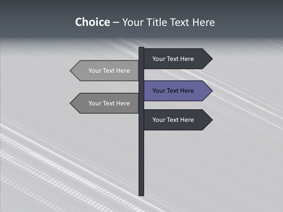 White Abstract Shadow PowerPoint Template