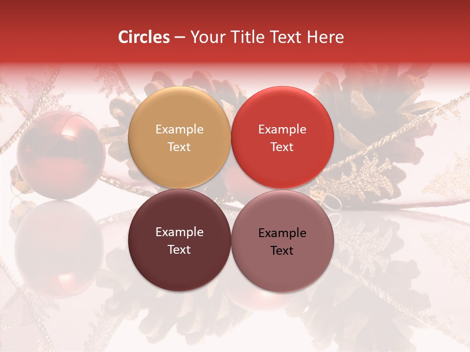 Ornament Adornment Pinecone PowerPoint Template