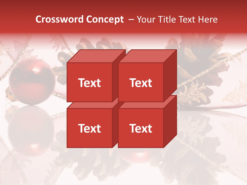 Ornament Adornment Pinecone PowerPoint Template