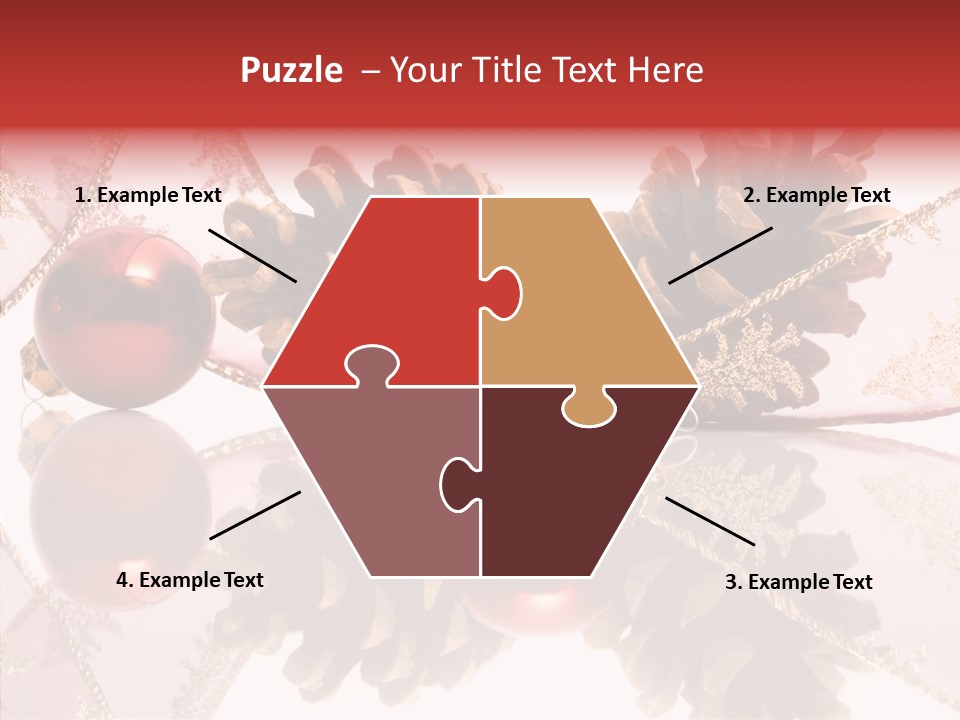 Ornament Adornment Pinecone PowerPoint Template