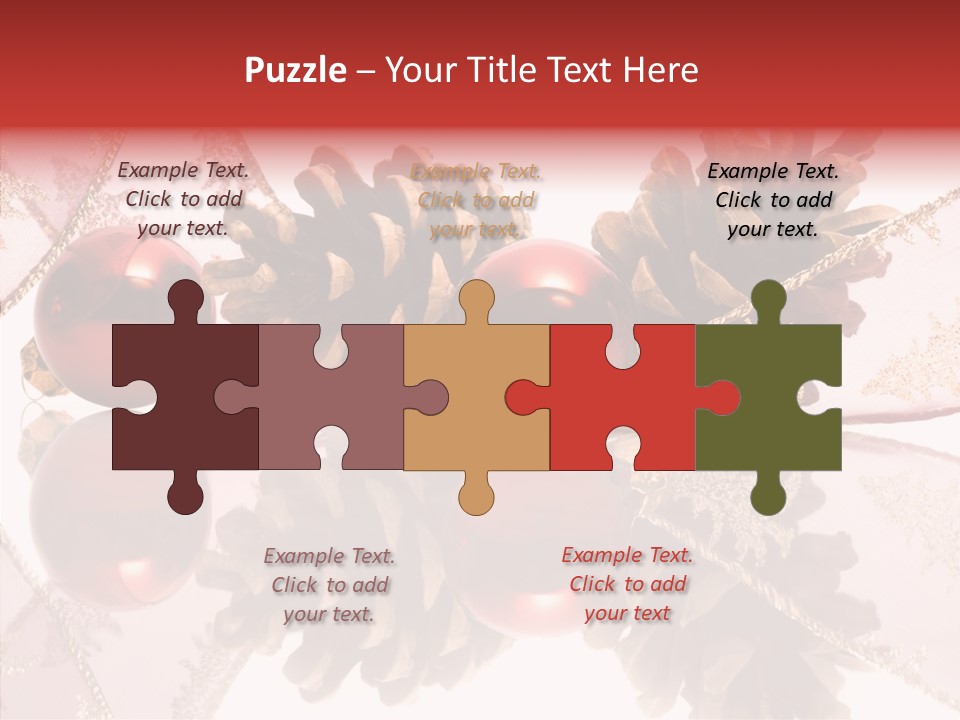 Ornament Adornment Pinecone PowerPoint Template