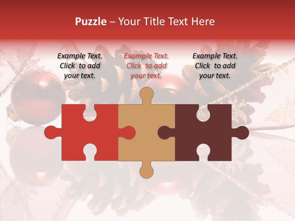 Ornament Adornment Pinecone PowerPoint Template