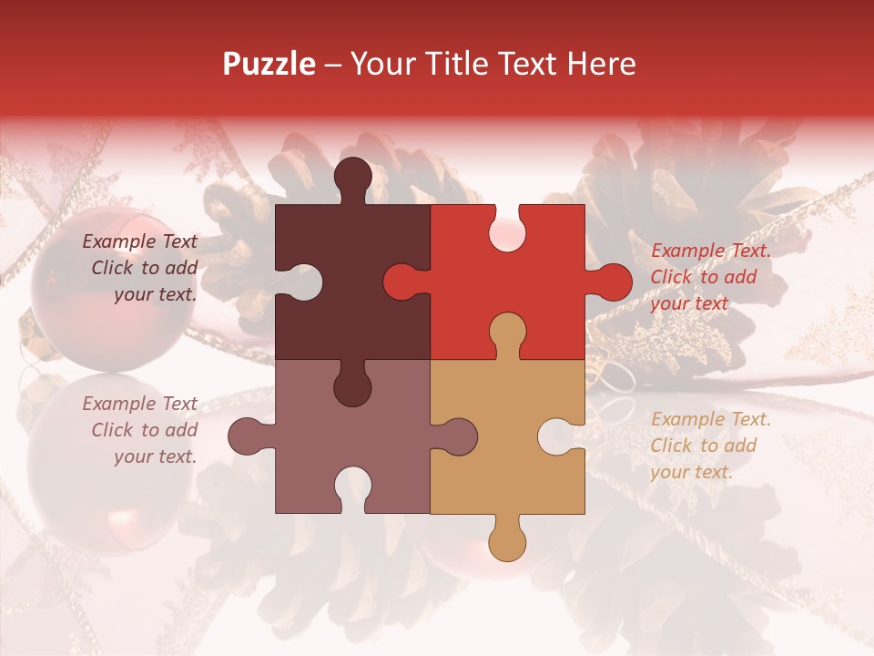 Ornament Adornment Pinecone PowerPoint Template