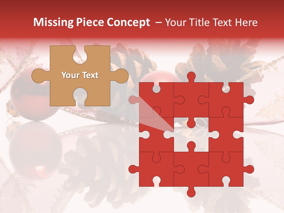 Ornament Adornment Pinecone PowerPoint Template