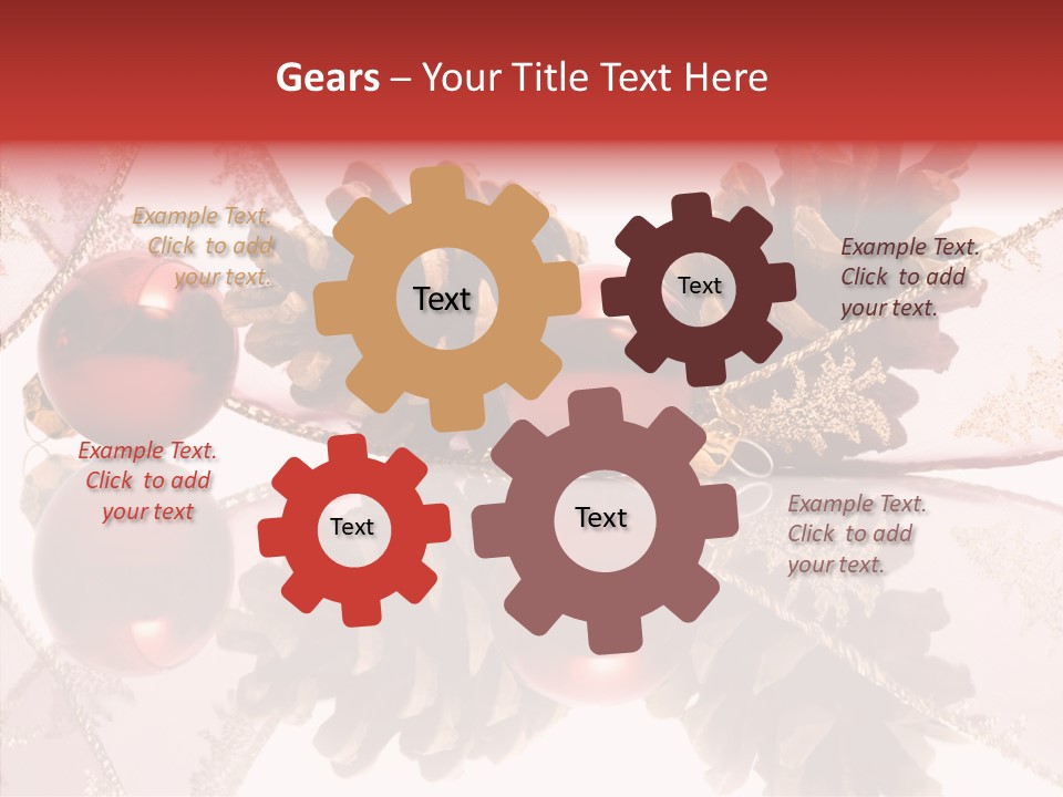 Ornament Adornment Pinecone PowerPoint Template