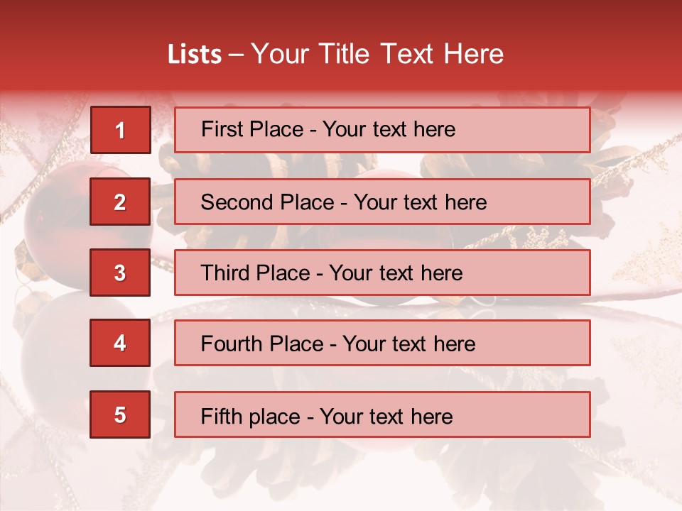 Ornament Adornment Pinecone PowerPoint Template