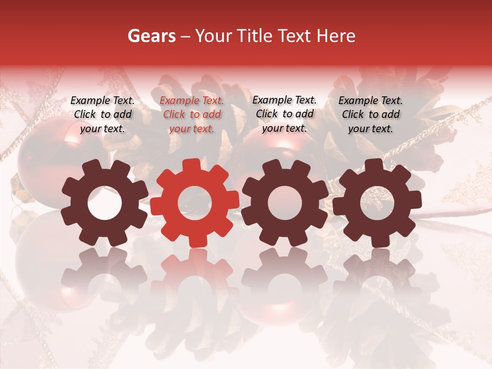 Ornament Adornment Pinecone PowerPoint Template