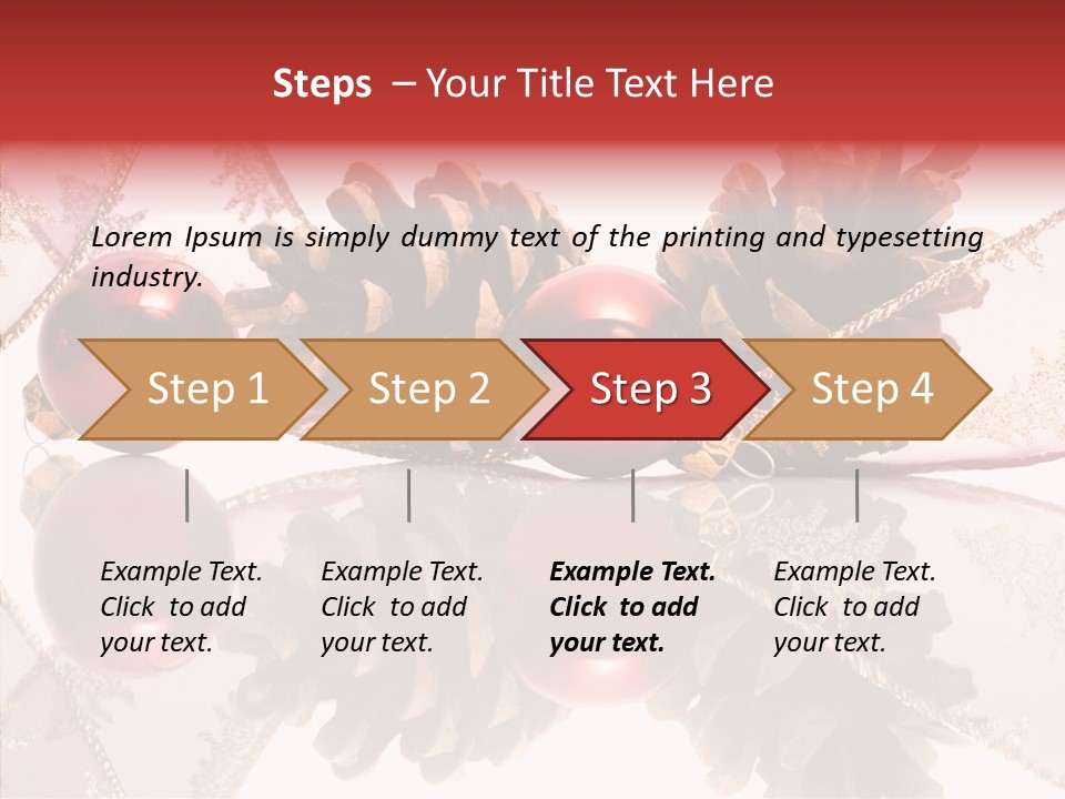 Ornament Adornment Pinecone PowerPoint Template