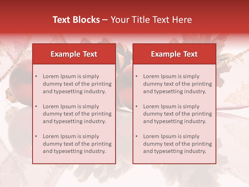 Ornament Adornment Pinecone PowerPoint Template