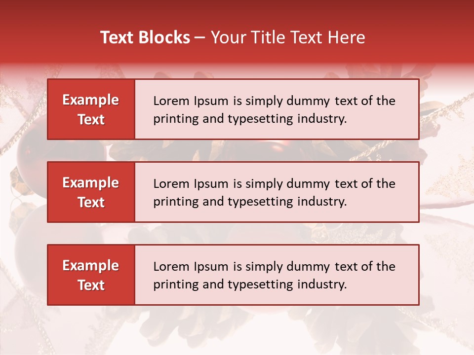 Ornament Adornment Pinecone PowerPoint Template