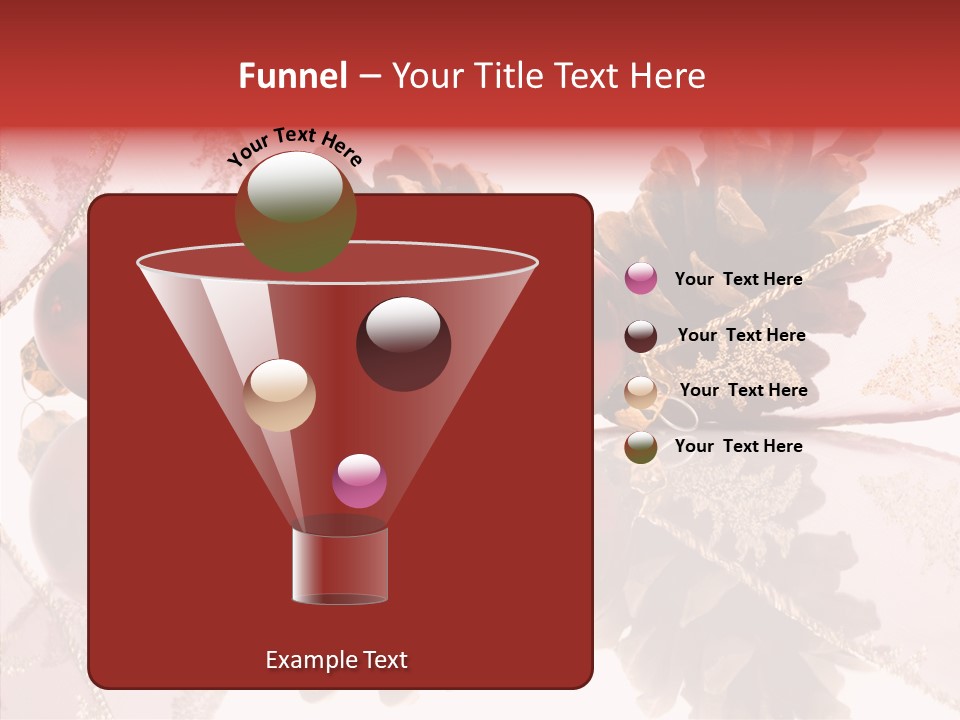 Ornament Adornment Pinecone PowerPoint Template