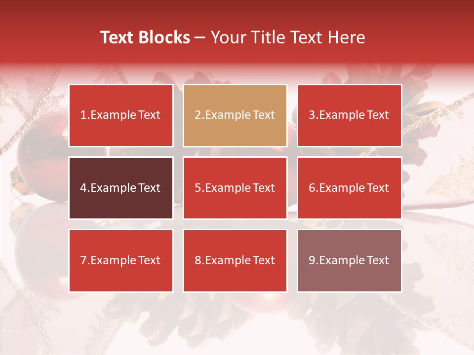 Ornament Adornment Pinecone PowerPoint Template