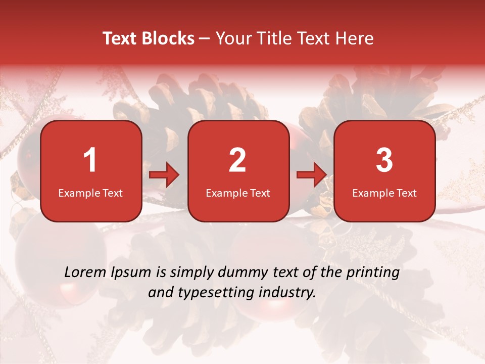 Ornament Adornment Pinecone PowerPoint Template