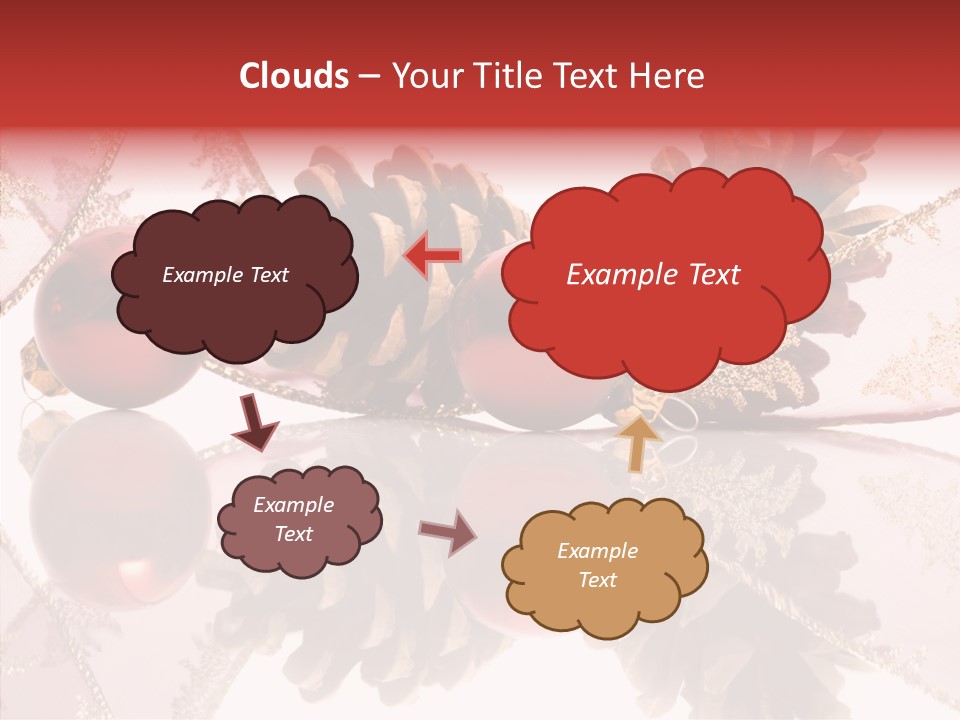 Ornament Adornment Pinecone PowerPoint Template