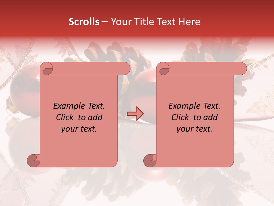 Ornament Adornment Pinecone PowerPoint Template