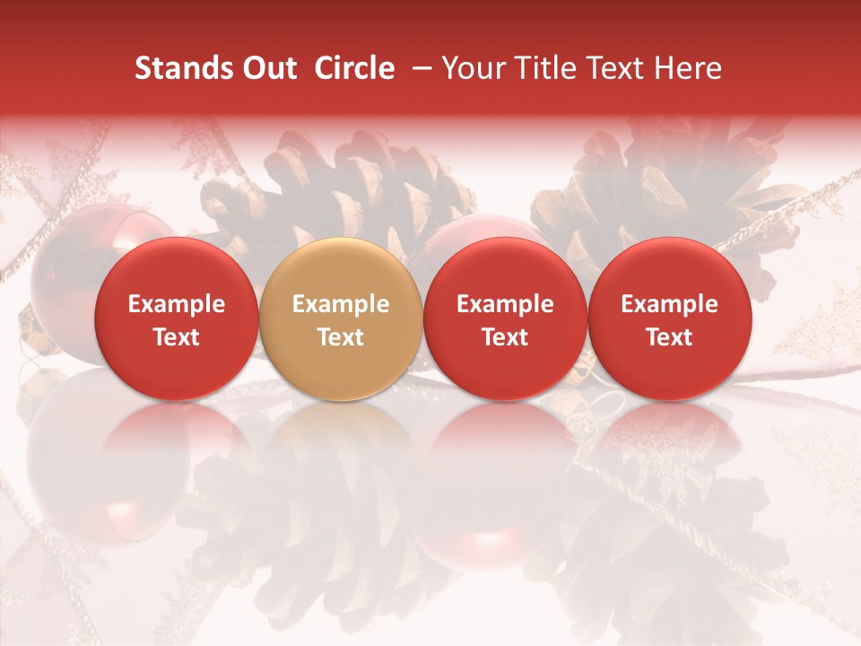 Ornament Adornment Pinecone PowerPoint Template