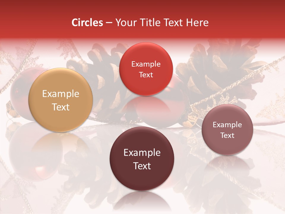 Ornament Adornment Pinecone PowerPoint Template