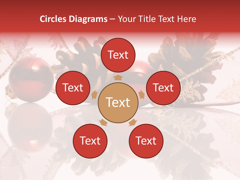 Ornament Adornment Pinecone PowerPoint Template