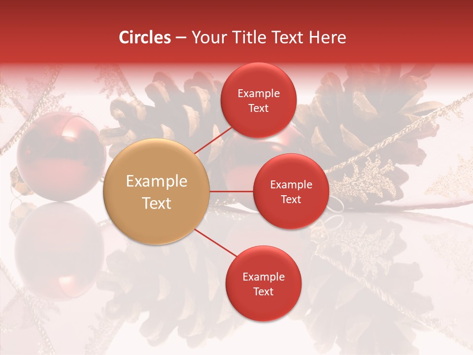 Ornament Adornment Pinecone PowerPoint Template