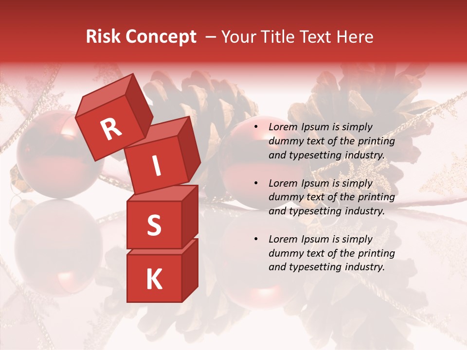 Ornament Adornment Pinecone PowerPoint Template