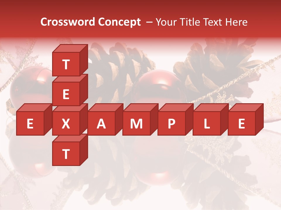 Ornament Adornment Pinecone PowerPoint Template