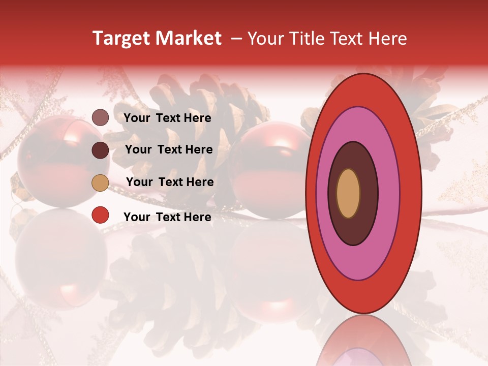 Ornament Adornment Pinecone PowerPoint Template