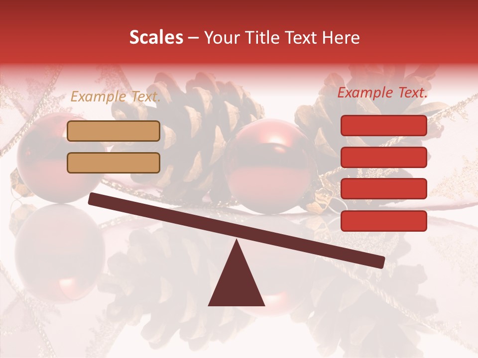 Ornament Adornment Pinecone PowerPoint Template