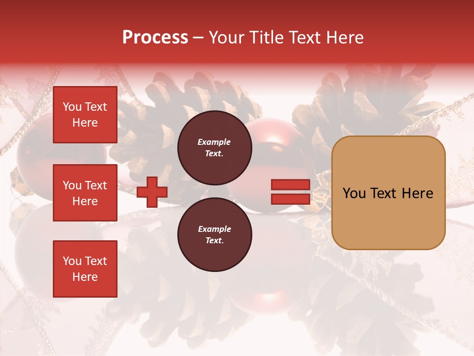 Ornament Adornment Pinecone PowerPoint Template