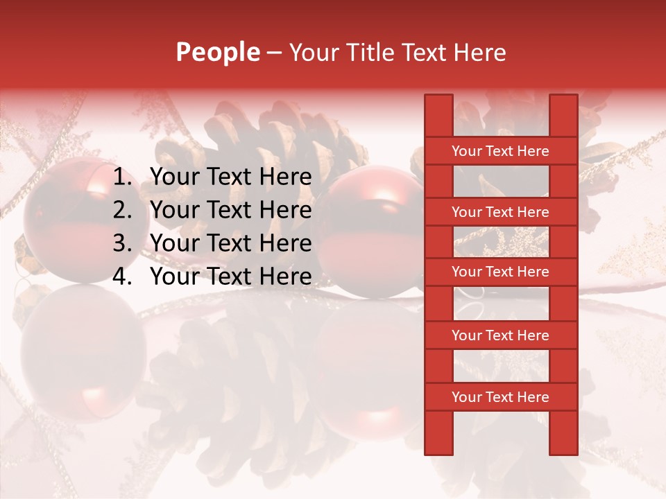 Ornament Adornment Pinecone PowerPoint Template